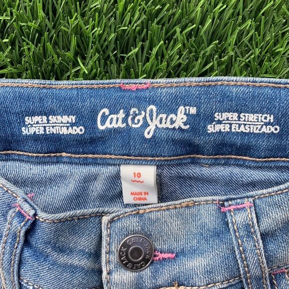 Cat & Jack Jeans // Girls Size 10 // Super Skinny - Picture 2 of 9